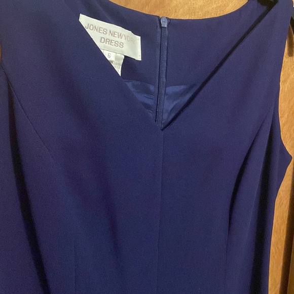 Navy Blue Jones New York Dress (Size 6) - Picture 3 of 6